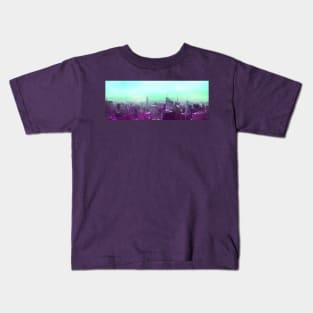 Dreamy Bokeh NYC Manhattan Skyline Kids T-Shirt